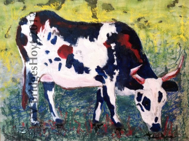 Cow, Red White & Blue